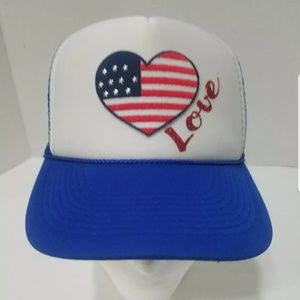 Otto Collection Love American Flag Heart Snapback